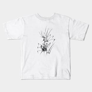 Joined Unique Black White Abstract Art Kids T-Shirt